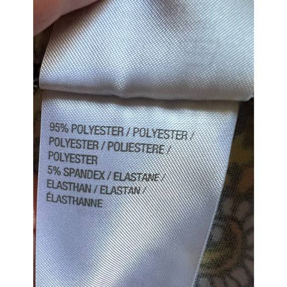 Bob Mackie Top Womens Size L Yellow Brown Pullover Tunic Wearable Art Boho Hippi - Picture 9 of 10